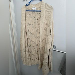 Cream Knit Cardigan - Old Navy 3X